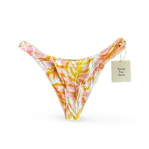 STONE FOX SWIM Luka Bikini Bottom in Hot Tropix